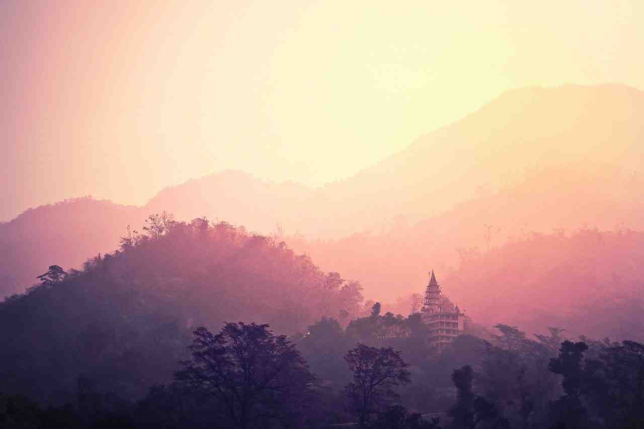temple, rishikesh, inde
