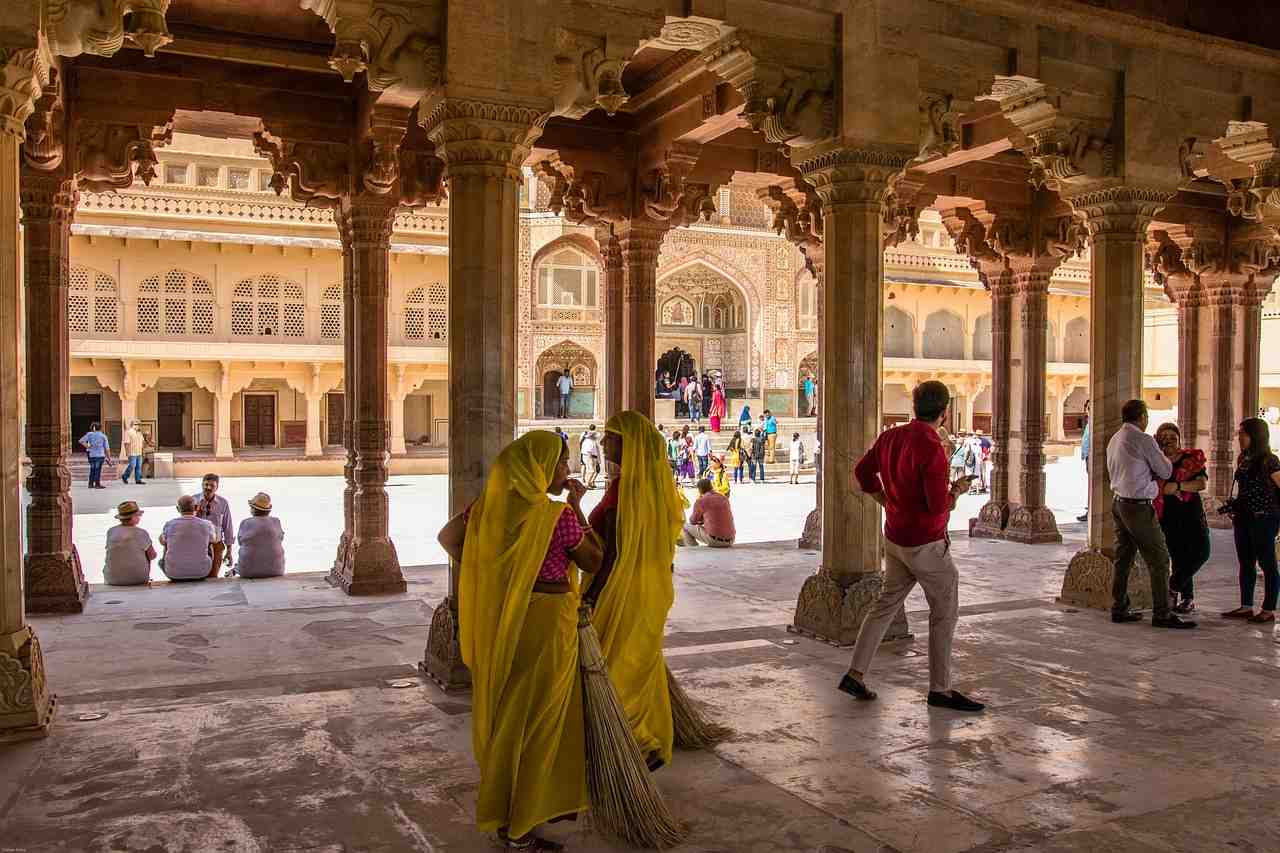 l'inde, jaipur, le fort d'amber